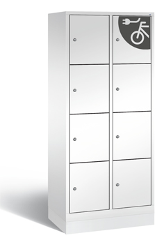 Akkuladeschrank, einzeln abschliessbare Fächer, z.B. für E-Bike Akkus