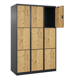 Fächer 'EvoloPLUS' 3 Türen übereinander